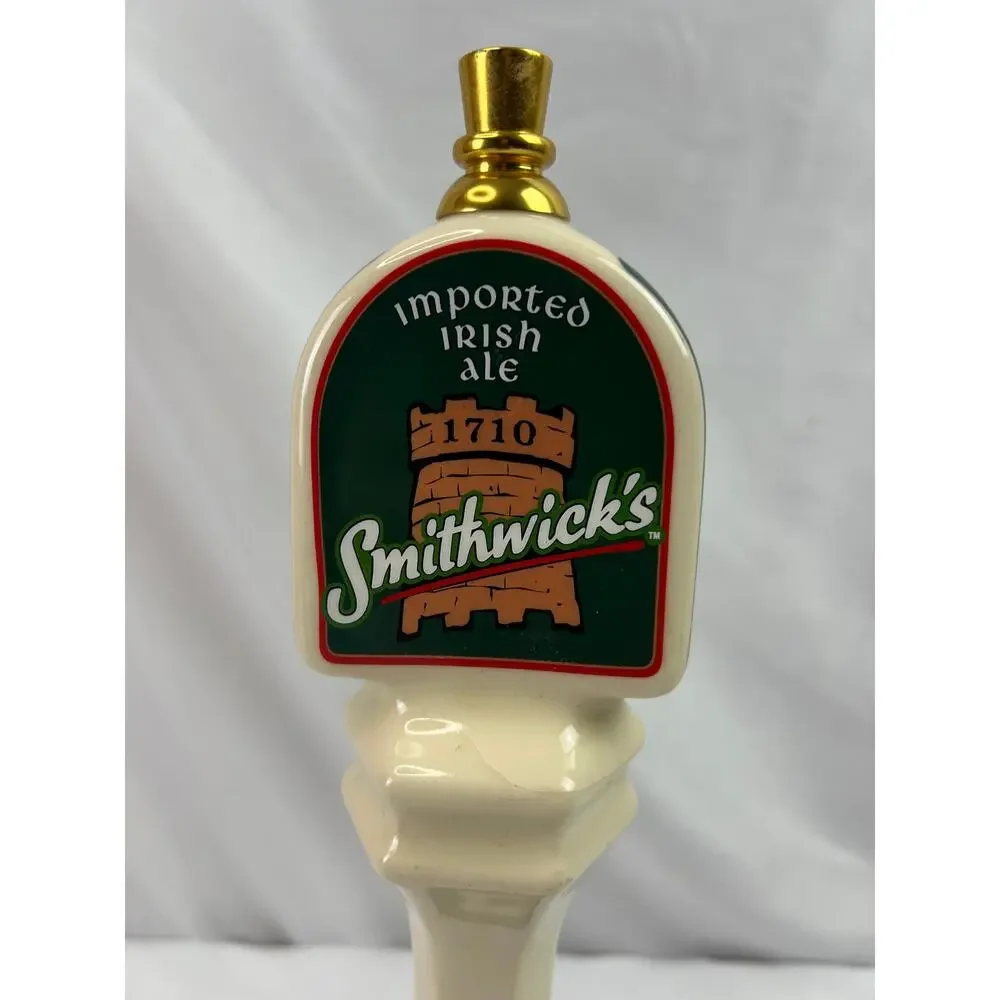 Smithwick's Imported Irish Ale 1710 Ceramic Beer Tap Handle 13 Inch Vintage